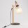 Tischlampe Skandinavisch Holz Leinen 46 cm E27