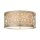 Plafonnier rond salon feuille dargent antique