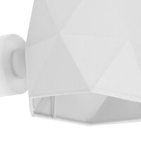 Applique murale Tissu Métal Blanc E27...