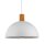 Lampe à suspendre Blanc Scandinave Métal Bois Ø 33,5 cm E27