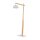 Lampadaire bois métal 180 cm réglable blanc naturel