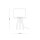 Lampe de table Blanc Naturel Trépied Bois Tissu 46 cm