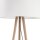Dreibein Stehlampe klein 146 cm Skandinavisch Holz Stoff
