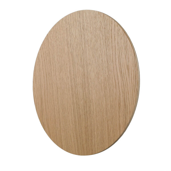 Holz Wandlampe rund Ø 30 cm flach indirektes Licht