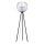 Stehlampe Modern 179 cm hoch Metall Glas Dreibein