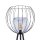 Stehlampe Modern 179 cm hoch Metall Glas Dreibein