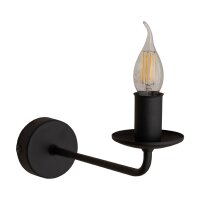 Applique Rustique M&eacute;tal Noir pour E27...