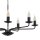 Lustre Rustique Métal Noir 7 flammes E27