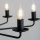 Lustre Rustique Métal Noir 7 flammes E27