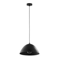 Suspension ronde &Oslash; 33,5 cm M&eacute;tal noir E27