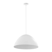 Suspension métal blanc Ø 50 cm rond E27...