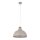 Lampe à suspendre métal bois Ø 34 cm Retro Beige E27
