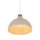 Lampe à suspendre métal bois Ø 34 cm Retro Beige E27