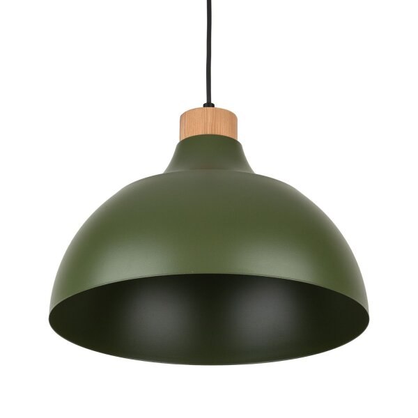 Suspension Métal Vert Rétro Ø 34 cm réglable E27