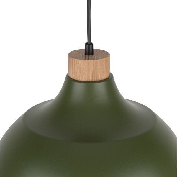 Suspension Métal Vert Rétro Ø 34 cm réglable E27