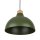 Suspension Métal Vert Rétro Ø 34 cm réglable E27