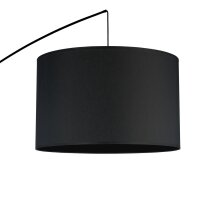 Luminaire arqué noir métal tissu 245 cm de...