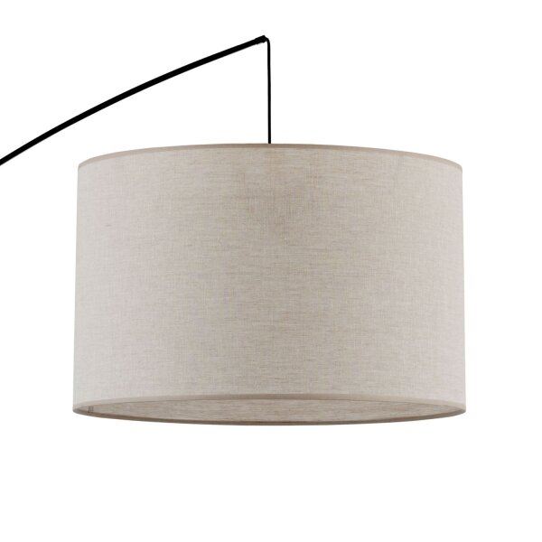 Lampe à arc grand tissu métal courbé 245 cm de haut