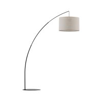 Lampe à arc grand tissu métal courbé...