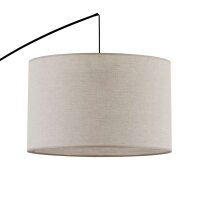 Lampe à arc grand tissu métal courbé...