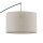 Lampe à arc grand tissu métal courbé 245 cm de haut