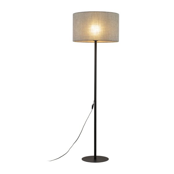 Stehleuchte Grau Schwarz 159 cm klein E27 Modern