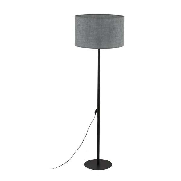 Stehleuchte Grau Schwarz 159 cm klein E27 Modern