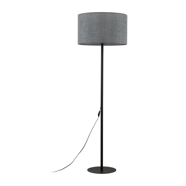 Stehleuchte Grau Schwarz 159 cm klein E27 Modern