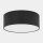 Plafonnier rond Ø 45 cm Noir tissu anti-éblouissant