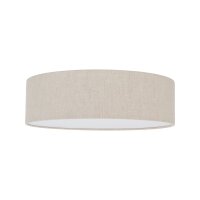 Plafonnier salon rond tissu abat-jour Ø 45 cm