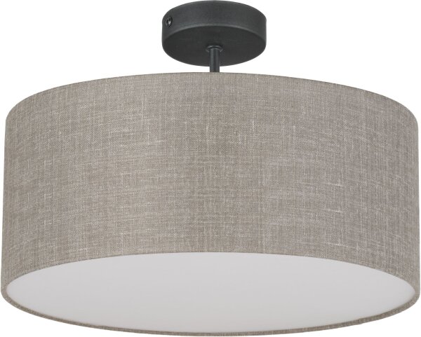 Plafonnier Abat-jour en tissu lin anti-éblouissant Ø 40 cm rond