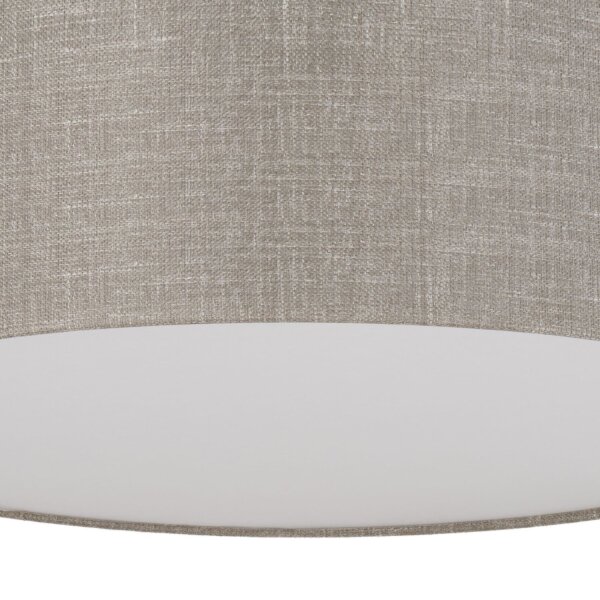 Plafonnier Abat-jour en tissu lin anti-éblouissant Ø 40 cm rond