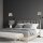Wandlampe Stoff Metall E27 Schwarz Natur Schlafzimmer