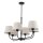 Lustre avec abat-jour grand 6 branches E27 100 cm de long