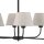 Lustre avec abat-jour grand 6 branches E27 100 cm de long