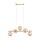 Pendelleuchte Glas Metall 63 cm breit 5-flammig
