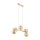 Pendelleuchte Glas Metall 63 cm breit 5-flammig