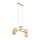 Pendelleuchte Glas Metall 63 cm breit 5-flammig