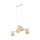 Pendelleuchte Glas Metall 63 cm breit 5-flammig