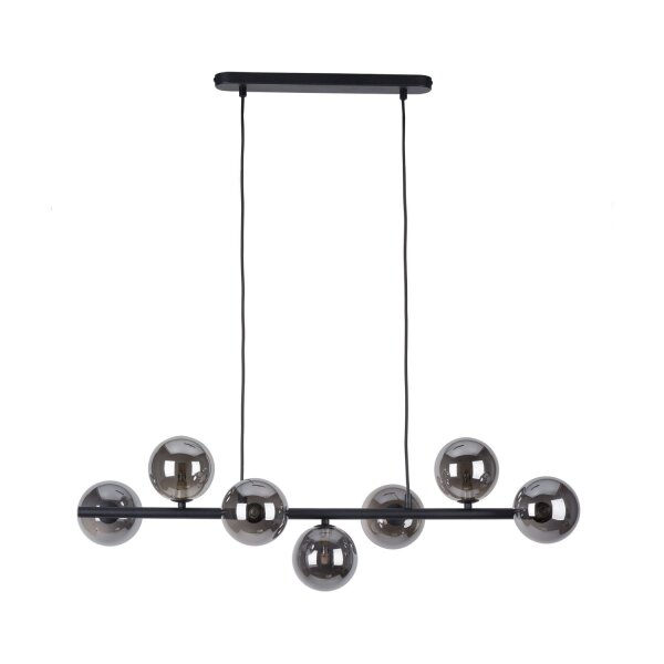 Hängeleuchte Schwarz Grau Glas Metall Modern MIEKE