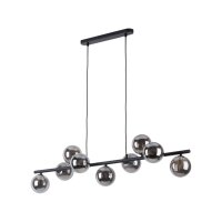 Lampe à suspendre verre métal largeur 116...