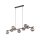 Lampe à suspendre verre métal largeur 116 cm noir graphite