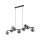 Lampe à suspendre verre métal largeur 116 cm noir graphite
