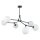 Große Deckenlampe Metall Glas 6-flammig 105 cm lang