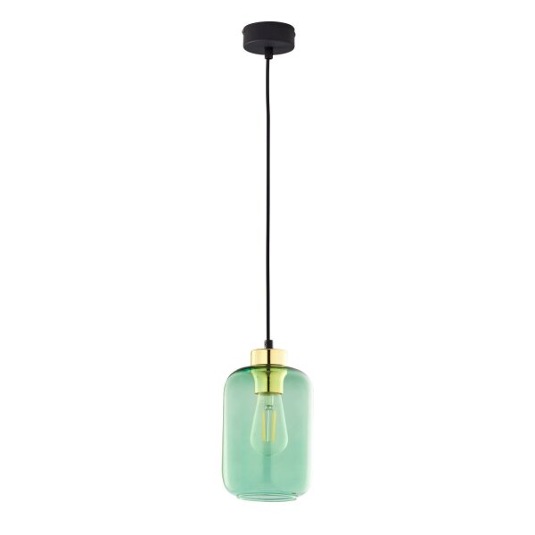 Hängeleuchte Glas Grün Ø 14 cm E27 elegant