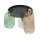 Deckenlampe Glas 3-flammig farbig Ø 44 cm elegant