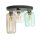 Deckenlampe Glas 3-flammig farbig Ø 44 cm elegant