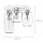 Deckenlampe Glas 3-flammig farbig Ø 44 cm elegant