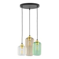 H&auml;ngeleuchte Esstisch Glas 3-flammig E27 elegant