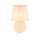 Nachttischlampe Glas Stoff 60 cm Klassisch E27 Ecru Beige